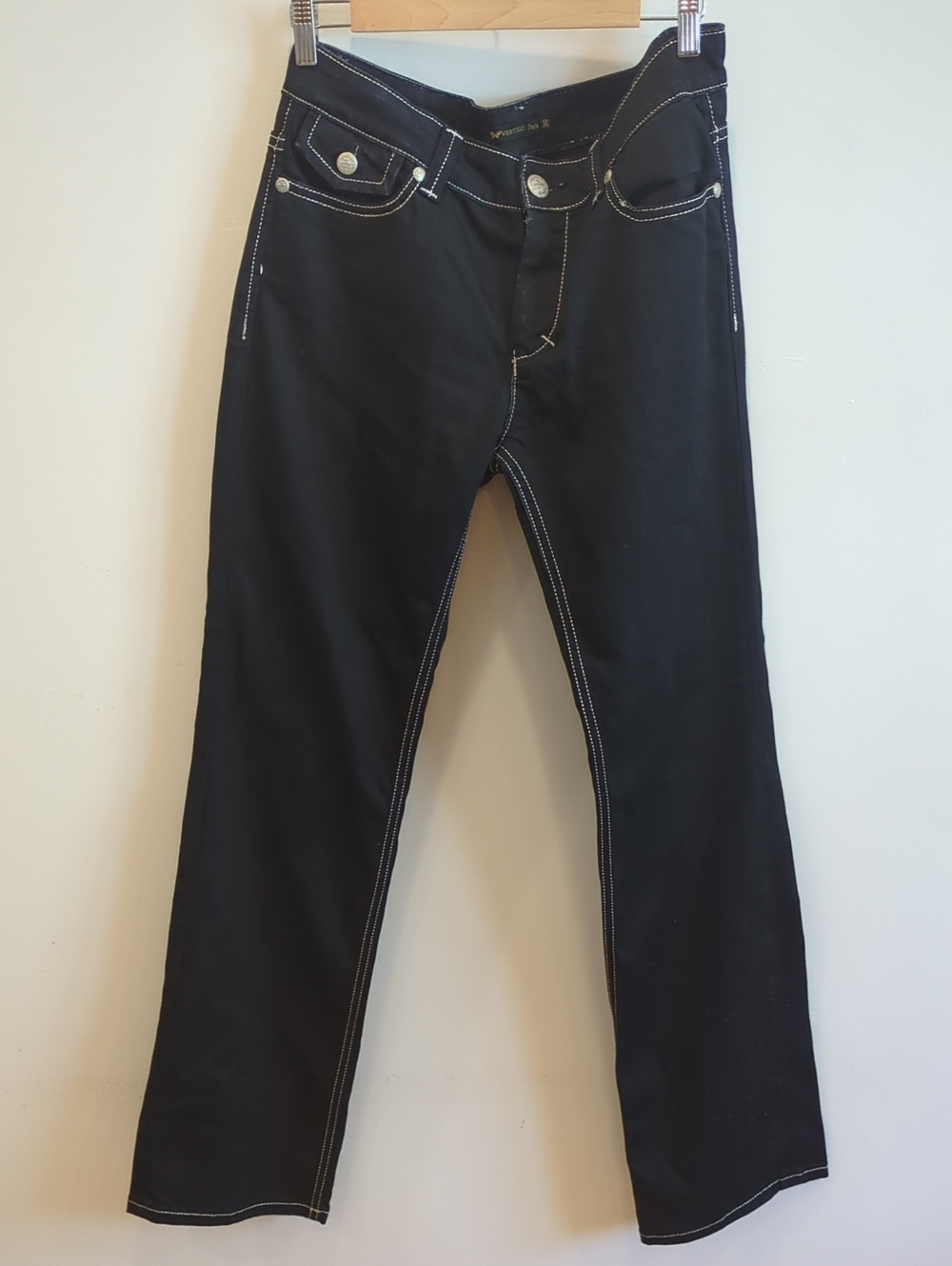 Y2K Vintage Denim Vertigo Paris Jeans Dark Wash Denim Zipper Low rise Size 30